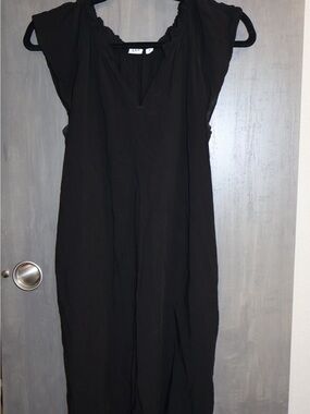 GAP Black Mini Dress with V-Neck